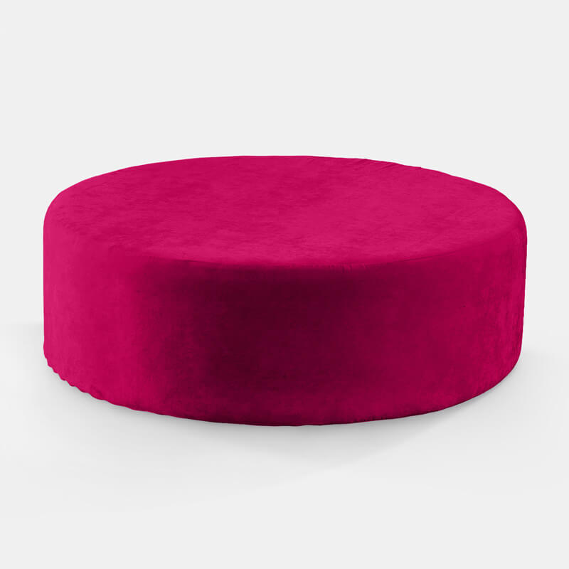 Lipstick Velluto Round Ottoman - view 1 of 1