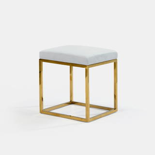 Oatmeal Berlin Square Ottoman - view 1