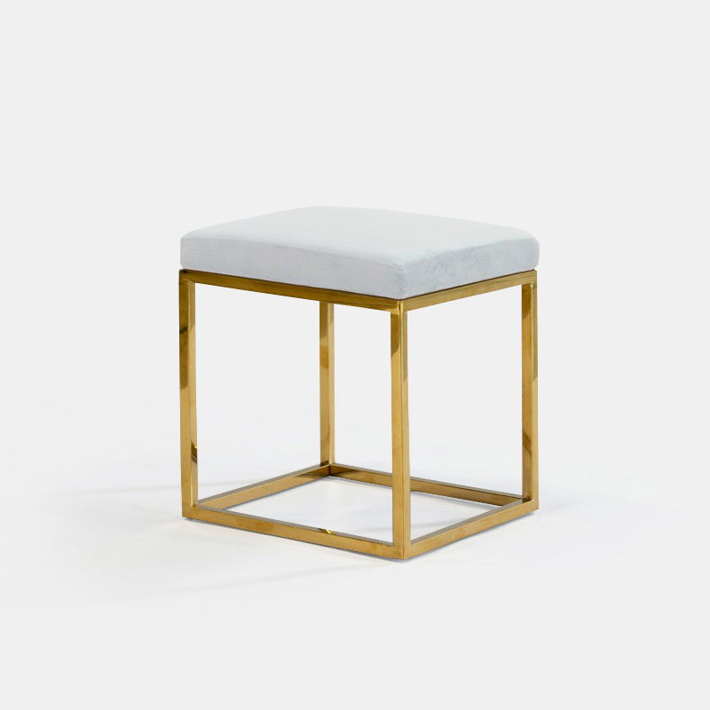 Oatmeal Berlin Square Ottoman - view 1 of 2