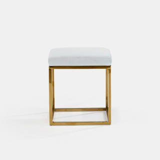 Oatmeal Berlin Square Ottoman - view 2