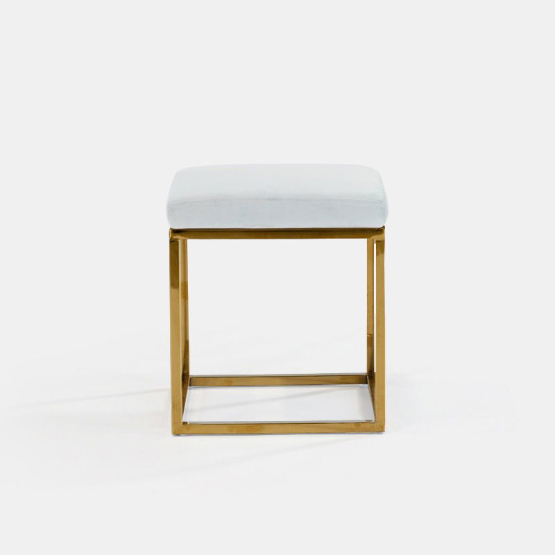 Oatmeal Berlin Square Ottoman - view 2 of 2