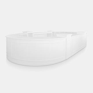 White Bryant Bar - Oval - view 2