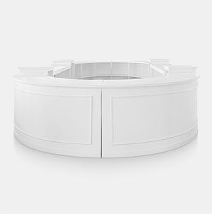 White Bryant Bar - Oval