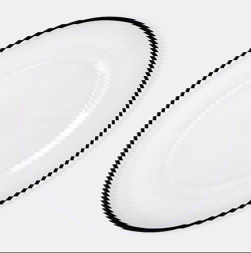 Black Rim Clear Charger