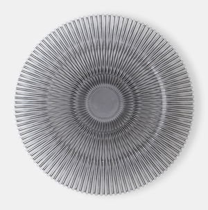 Smoke Fluted Charger
