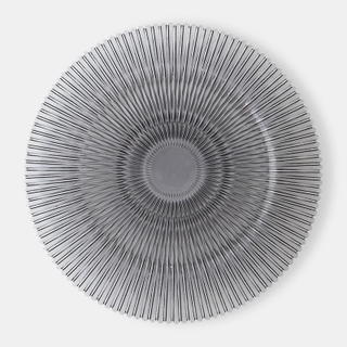 Smoke Fluted Charger - view 1