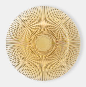 Golden Fluted Charger
