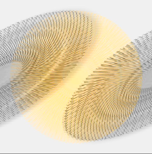Golden Fluted Charger