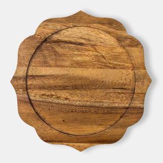 Natural Acacia Charger - view 1