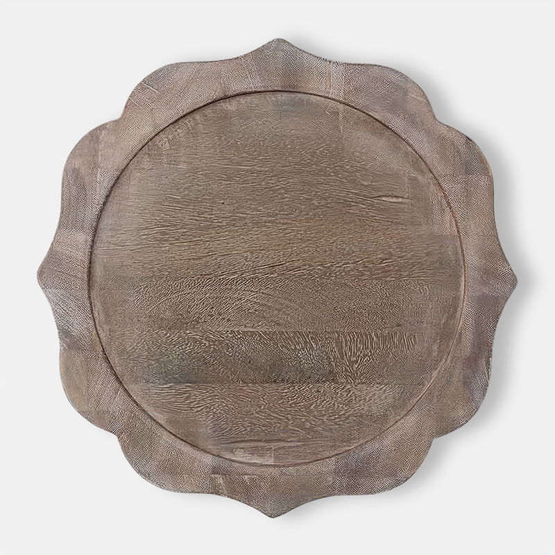 Gray Acacia Charger