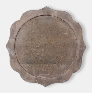 Gray Acacia Charger