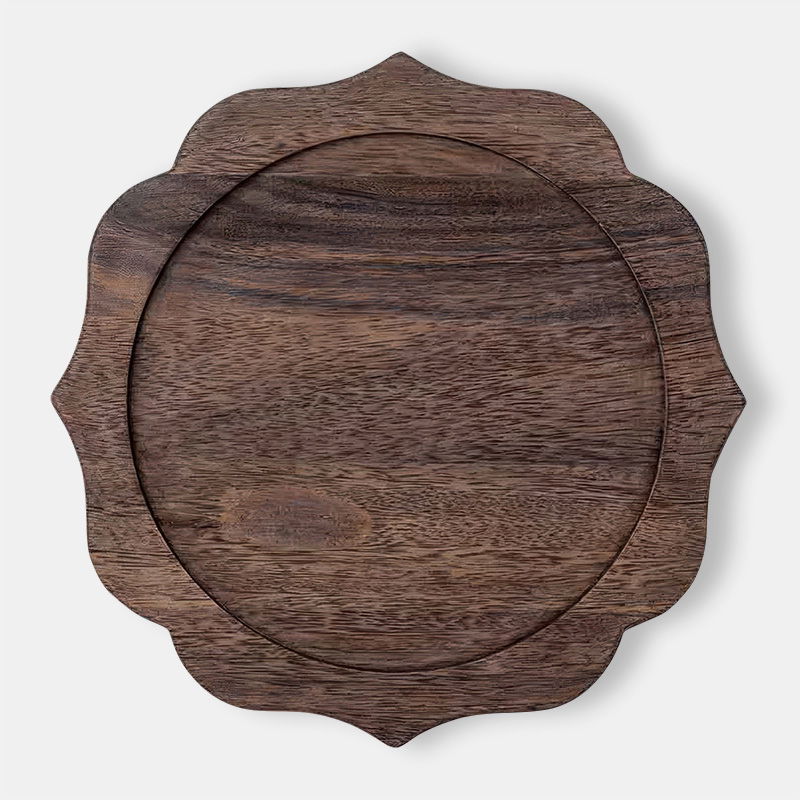 Espresso Acacia Charger - view 1 of 1