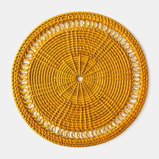Goldenrod Basket Charger - view 1