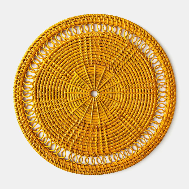 Goldenrod Basket Charger - view 1 of 1