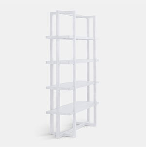 White Logan Bar Back