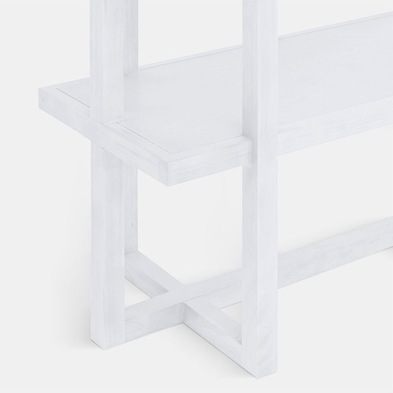 White Logan Bar Back