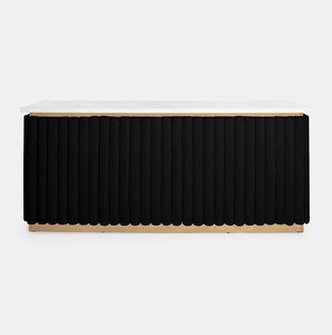 Gold Lawrence Bar - Black Velluto Panel