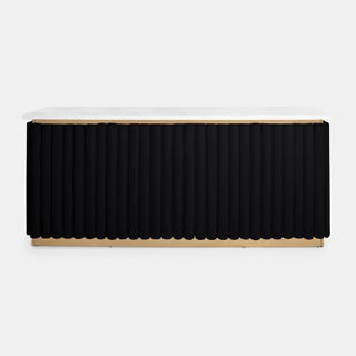 Gold Lawrence Bar - Black Velluto Panel - view 1