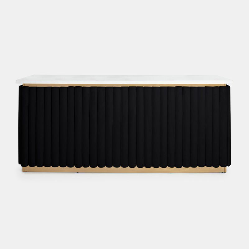 Gold Lawrence Bar - Black Velluto Panel - view 1 of 3