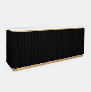 Gold Lawrence Bar - Black Velluto Panel
