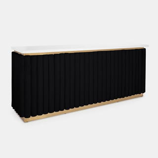 Gold Lawrence Bar - Black Velluto Panel - view 2