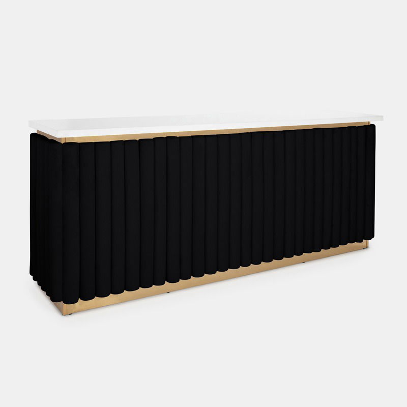 Gold Lawrence Bar - Black Velluto Panel - view 2 of 3