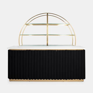 Gold Lawrence Bar - Black Velluto Panel - view 3