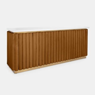 Gold Lawrence Bar - Sienna Velluto Panel - view 2