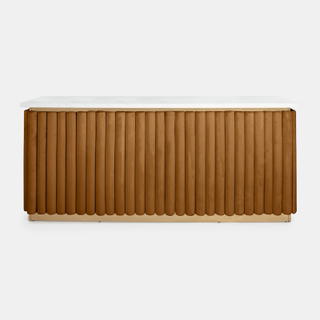 Gold Lawrence Bar - Sienna Velluto Panel - view 1