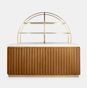 Gold Lawrence Bar - Sienna Velluto Panel