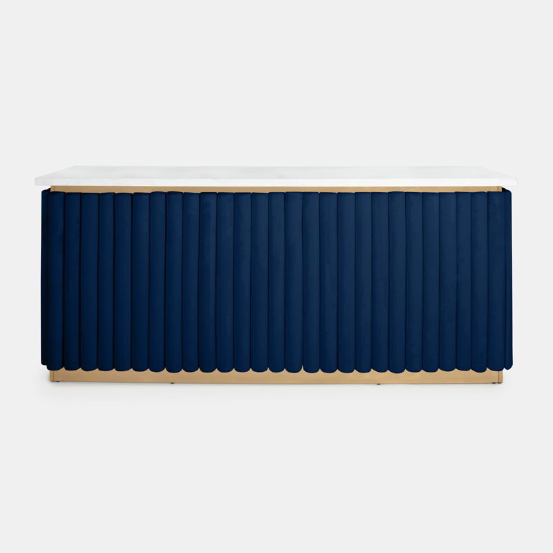 Gold Lawrence Bar - Indigo Velluto Panel - view 1 of 3