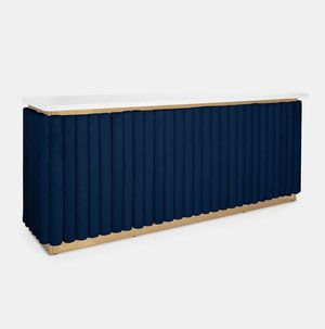 Gold Lawrence Bar - Indigo Velluto Panel