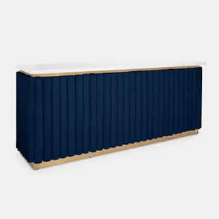 Gold Lawrence Bar - Indigo Velluto Panel - view 2
