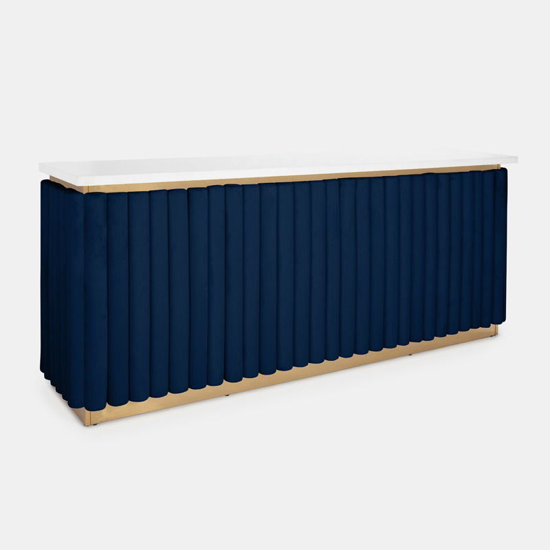Gold Lawrence Bar - Indigo Velluto Panel - view 2 of 3