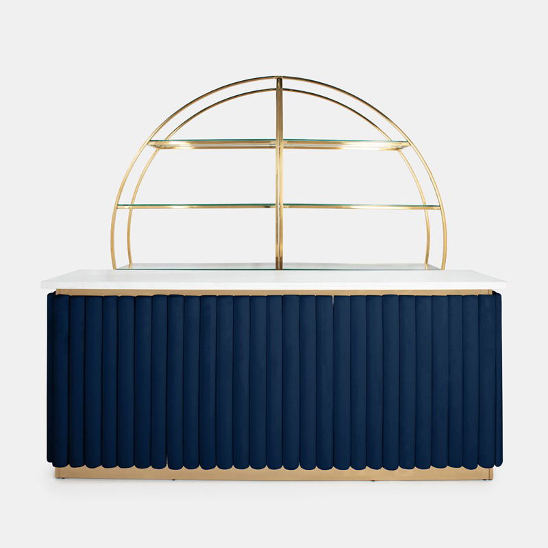 Gold Lawrence Bar - Indigo Velluto Panel - view 3 of 3