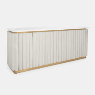 Gold Lawrence Bar - Ivory Velluto Panel - view 2
