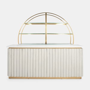 Gold Lawrence Bar - Ivory Velluto Panel