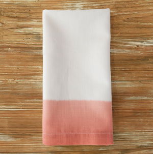 Soft Coral Dip Dye Napkin