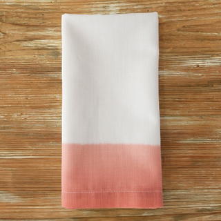 Soft Coral Dip Dye Napkin - view 1