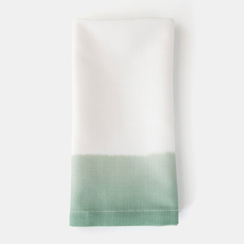 Celery Dip Dye Napkin