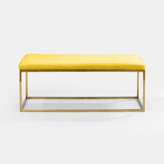Golden Berlin Rectangular Ottoman - view 1