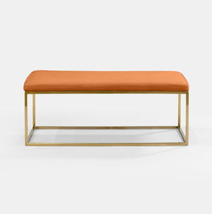 Rust Berlin Rectangular Ottoman