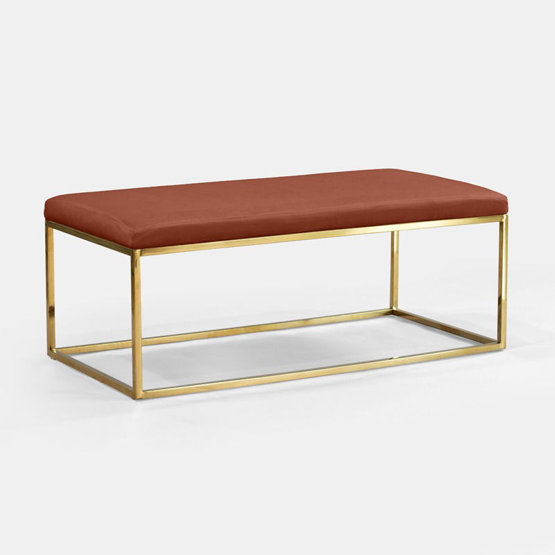 Blush Berlin Rectangular Ottoman