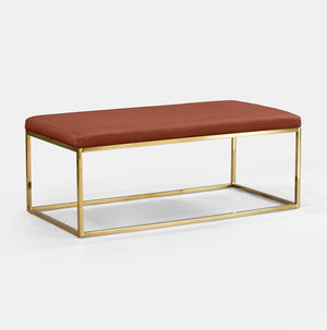 Blush Berlin Rectangular Ottoman