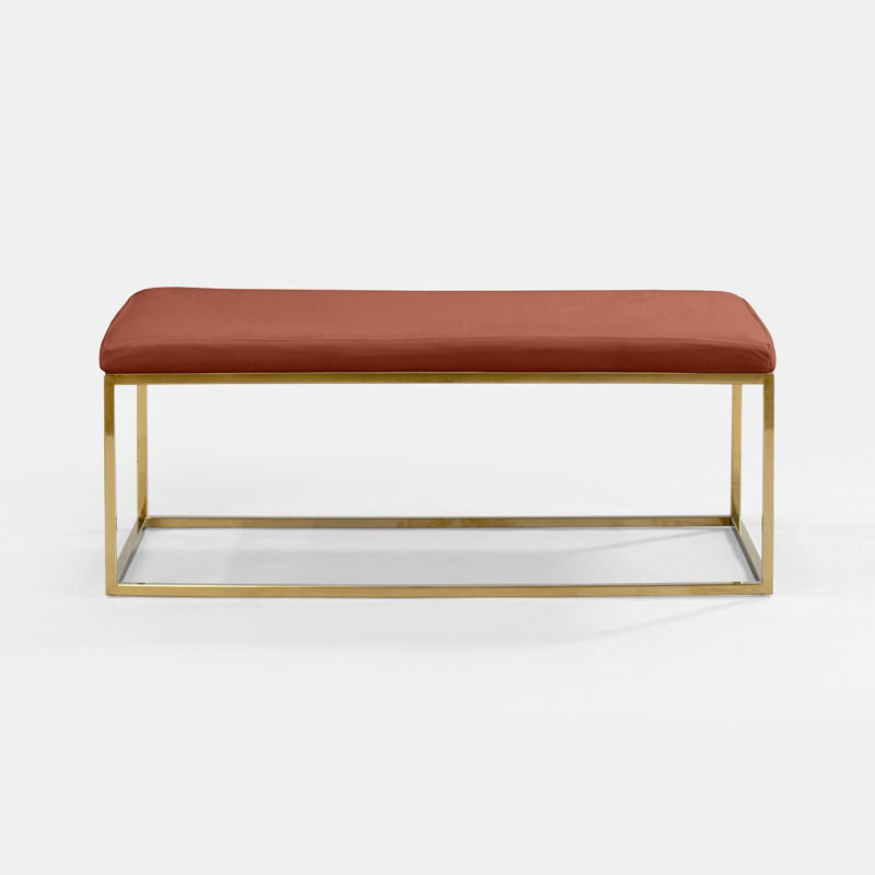 Blush Berlin Rectangular Ottoman