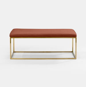 Blush Berlin Rectangular Ottoman