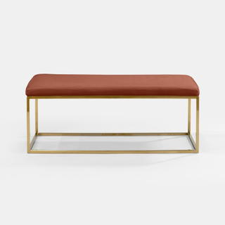 Blush Berlin Rectangular Ottoman - view 1