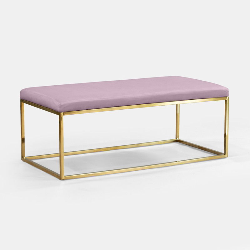 Lilac Berlin Rectangular Ottoman