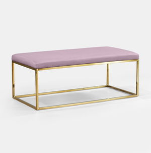 Lilac Berlin Rectangular Ottoman