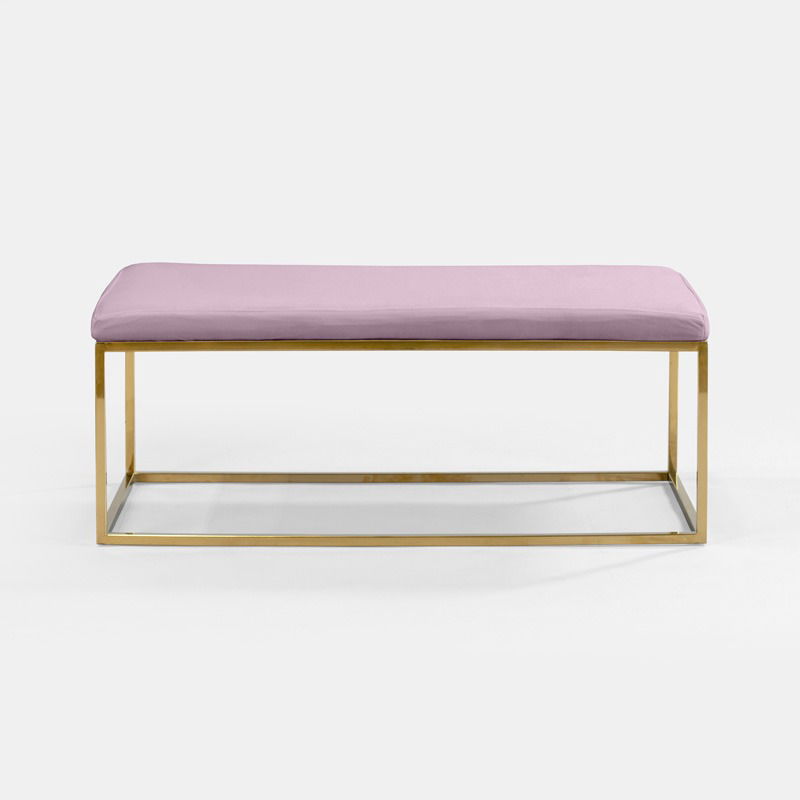 Lilac Berlin Rectangular Ottoman